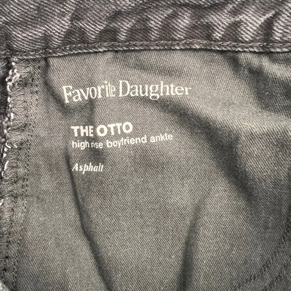 Favorite Daughter The Otto High Rise Boyfriend Ankle Jeans Asphalt Black Size 26